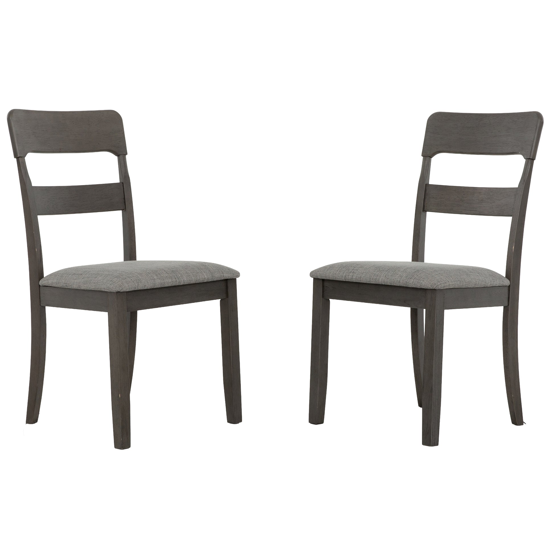 5100 5-Piece Extendable Dining Set - Grey with 4 Chairs-Dining Set-DECOROLALA