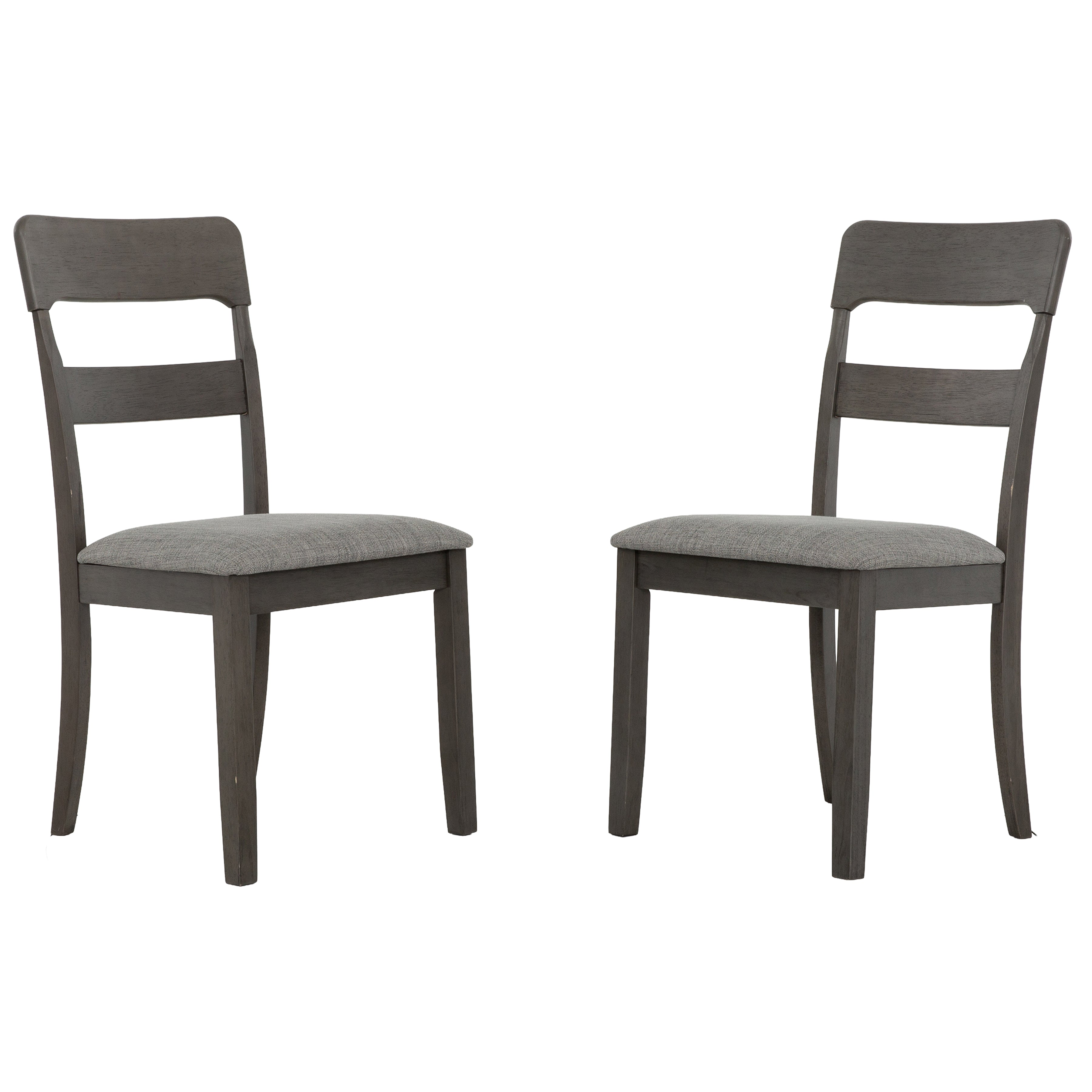 5100 5-Piece Extendable Dining Set - Grey with 4 Chairs-Dining Set-DECOROLALA