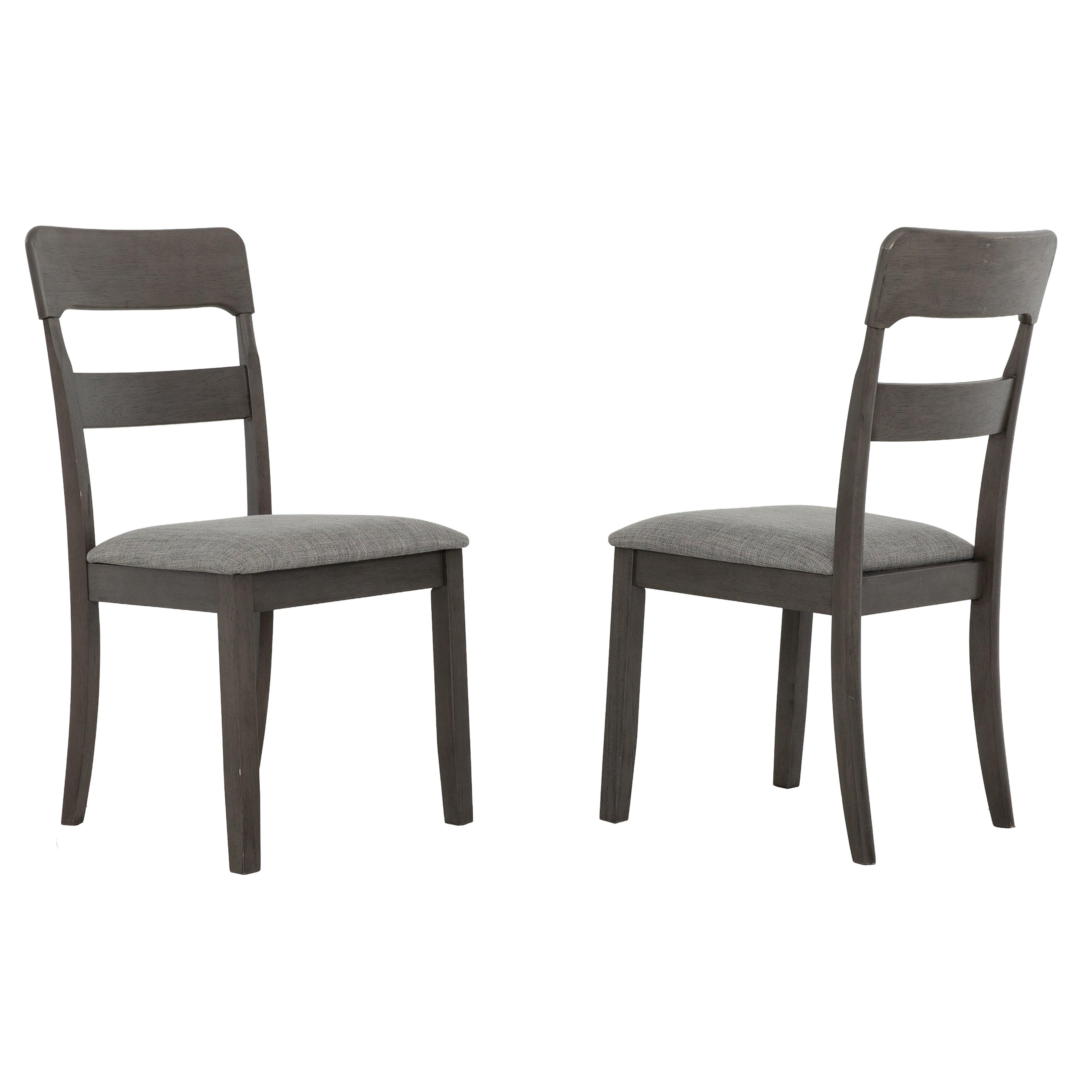 5100 5-Piece Extendable Dining Set - Grey with 4 Chairs-Dining Set-DECOROLALA