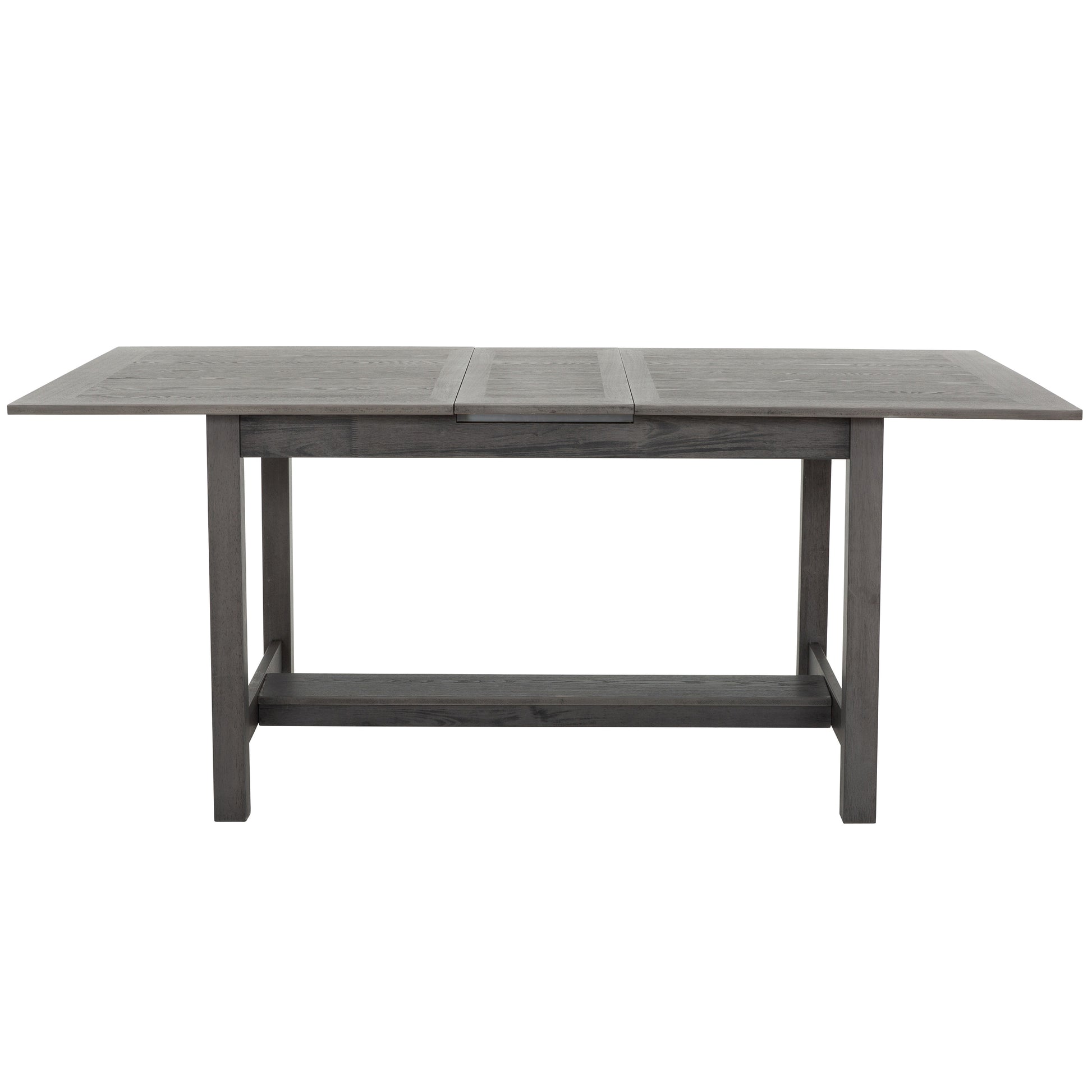 5100 5-Piece Extendable Dining Set - Grey with 4 Chairs-Dining Set-DECOROLALA