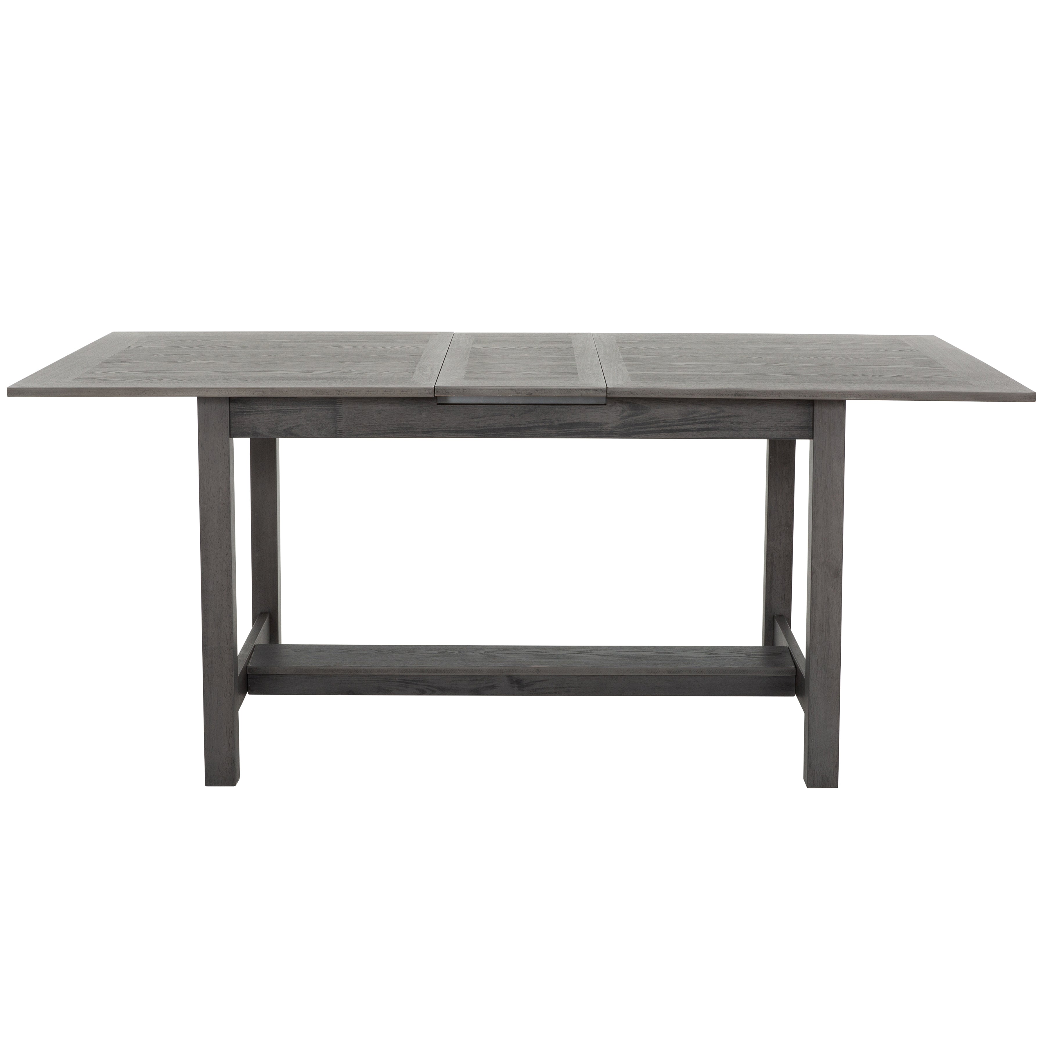 5100 5-Piece Extendable Dining Set - Grey with 4 Chairs-Dining Set-DECOROLALA