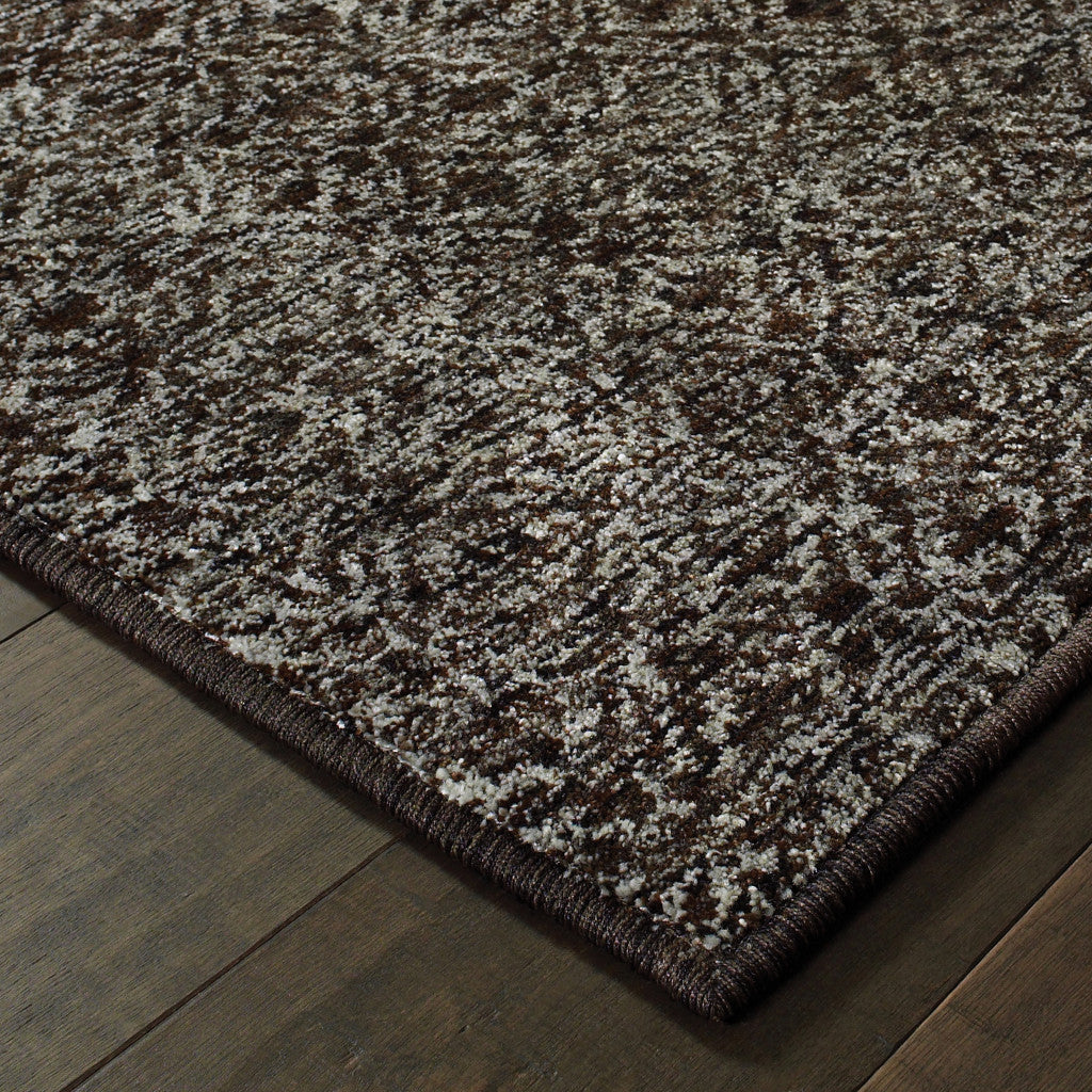 8' Gray Geometric Runner Rug-4