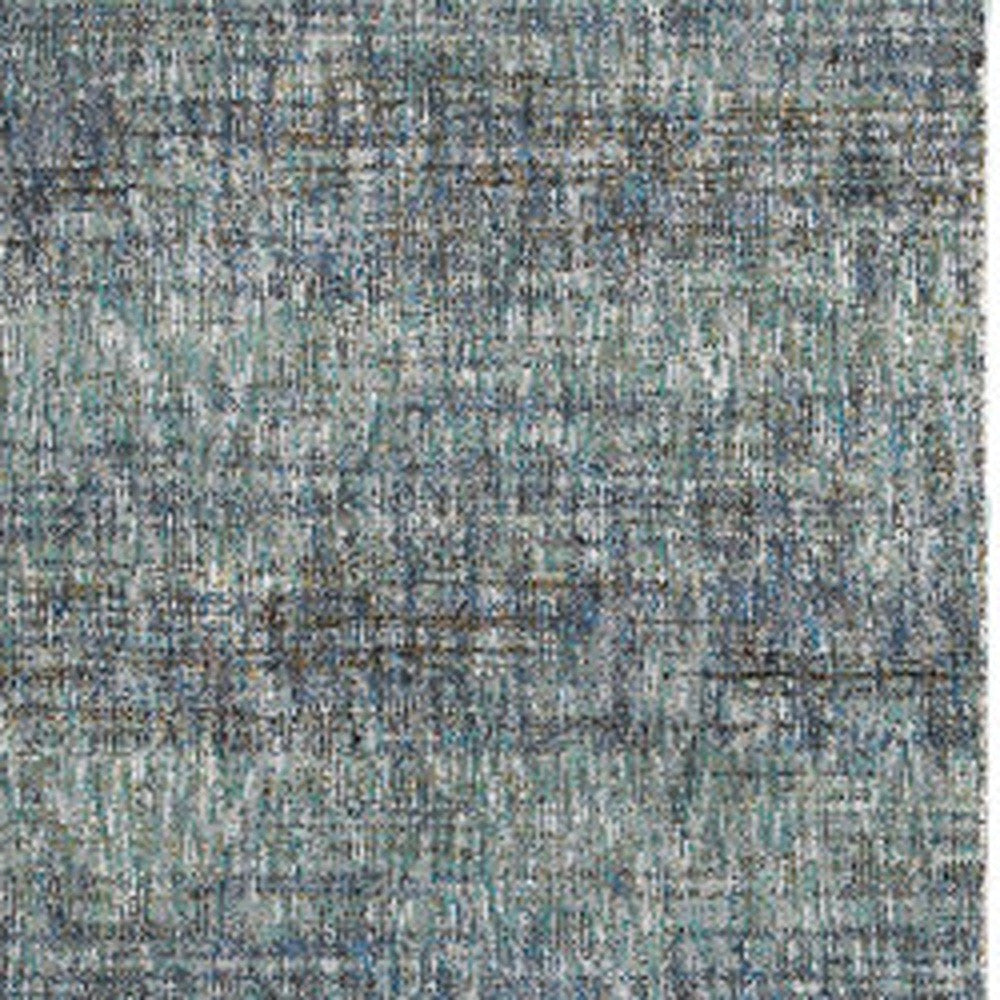 8' Blue And Gray Runner Rug-3