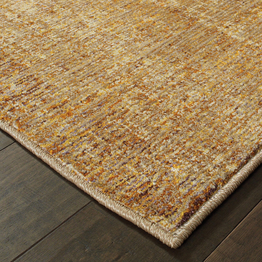 12' Brown And Ivory Runner Rug-4