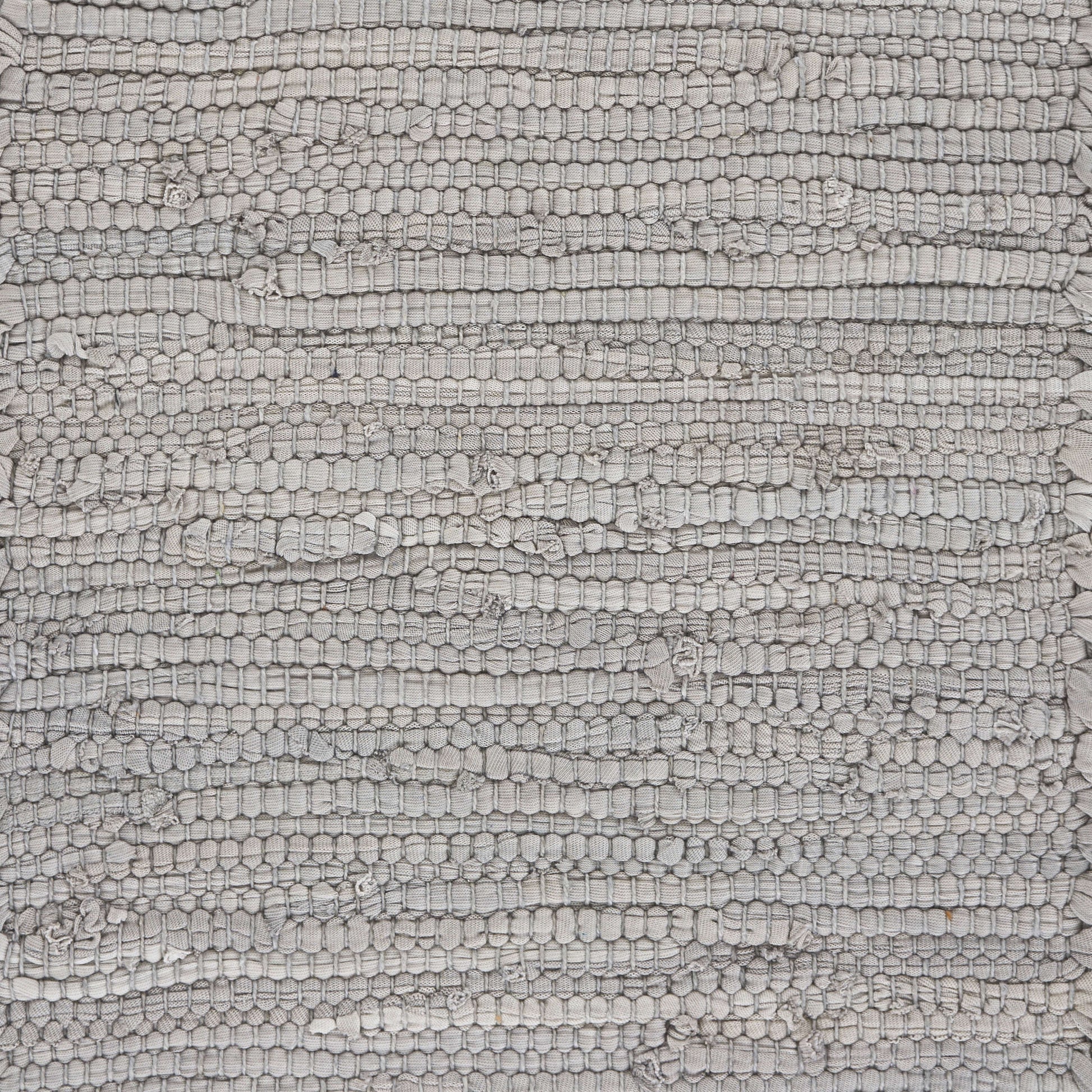 80" Light Gray And Natural Solid With Border Cotton Table Runner-Dining Linens-DECOROLALA