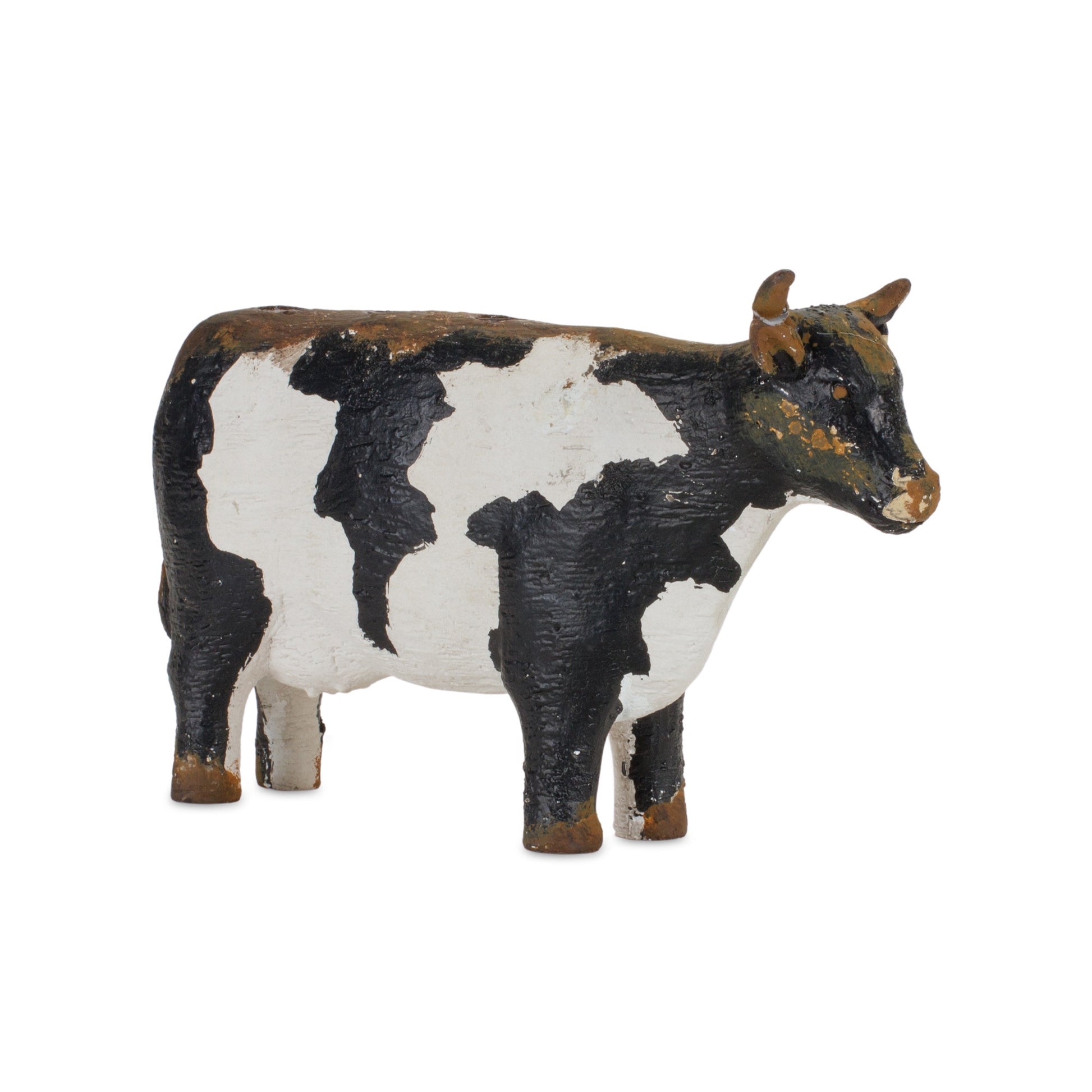 Set of Four Black and White Farm Animal Polyresin Tabletop Candleholders-Candle Holders-DECOROLALA