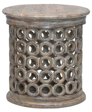24" Brown Solid Wood Round End Table-0