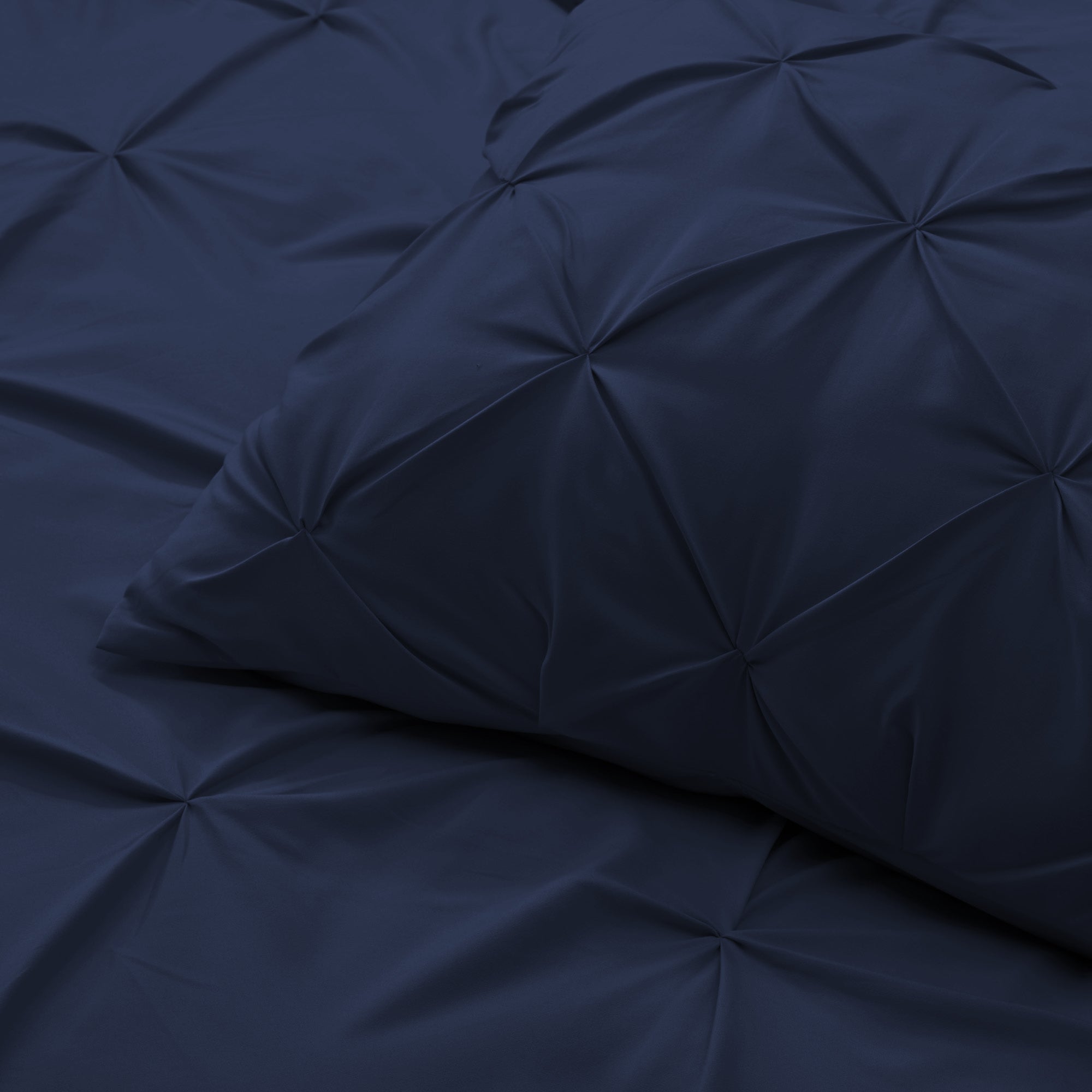 Navy Blue Queen Microfiber 110 Thread Count Washable Down Alternative Comforter-Down Comforters and Duvets-DECOROLALA