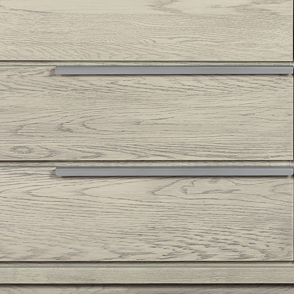 63" Gray Solid Wood Six Drawer Double Dresser-Dressers-DECOROLALA