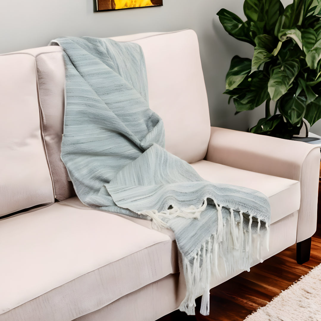 Gray Woven 100% Poly Pet Throw Blanket-Throws & Blankets-DECOROLALA