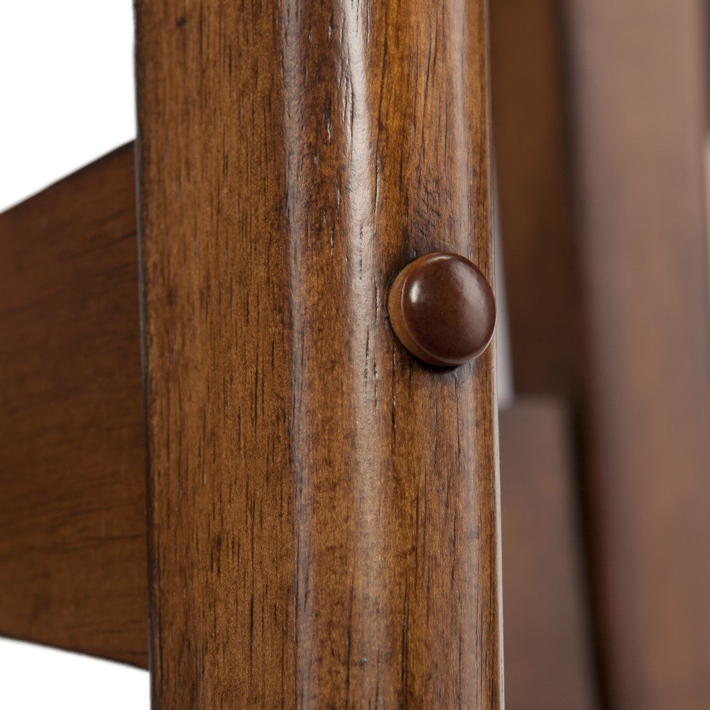 52" Brown Solid Wood With Iron Coffee Table-Coffee Tables-DECOROLALA