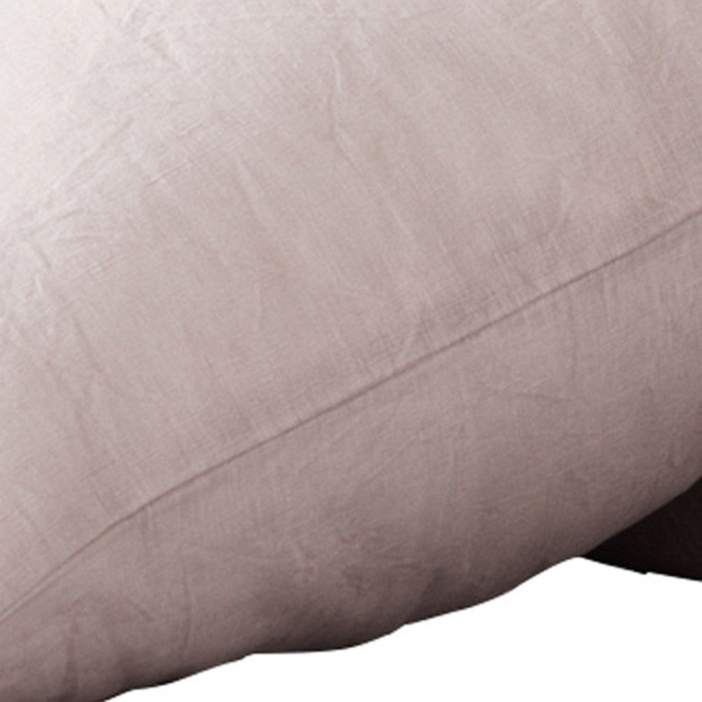 Set of Two Light Pink Linen Pillowcases-Bed Sheets-DECOROLALA