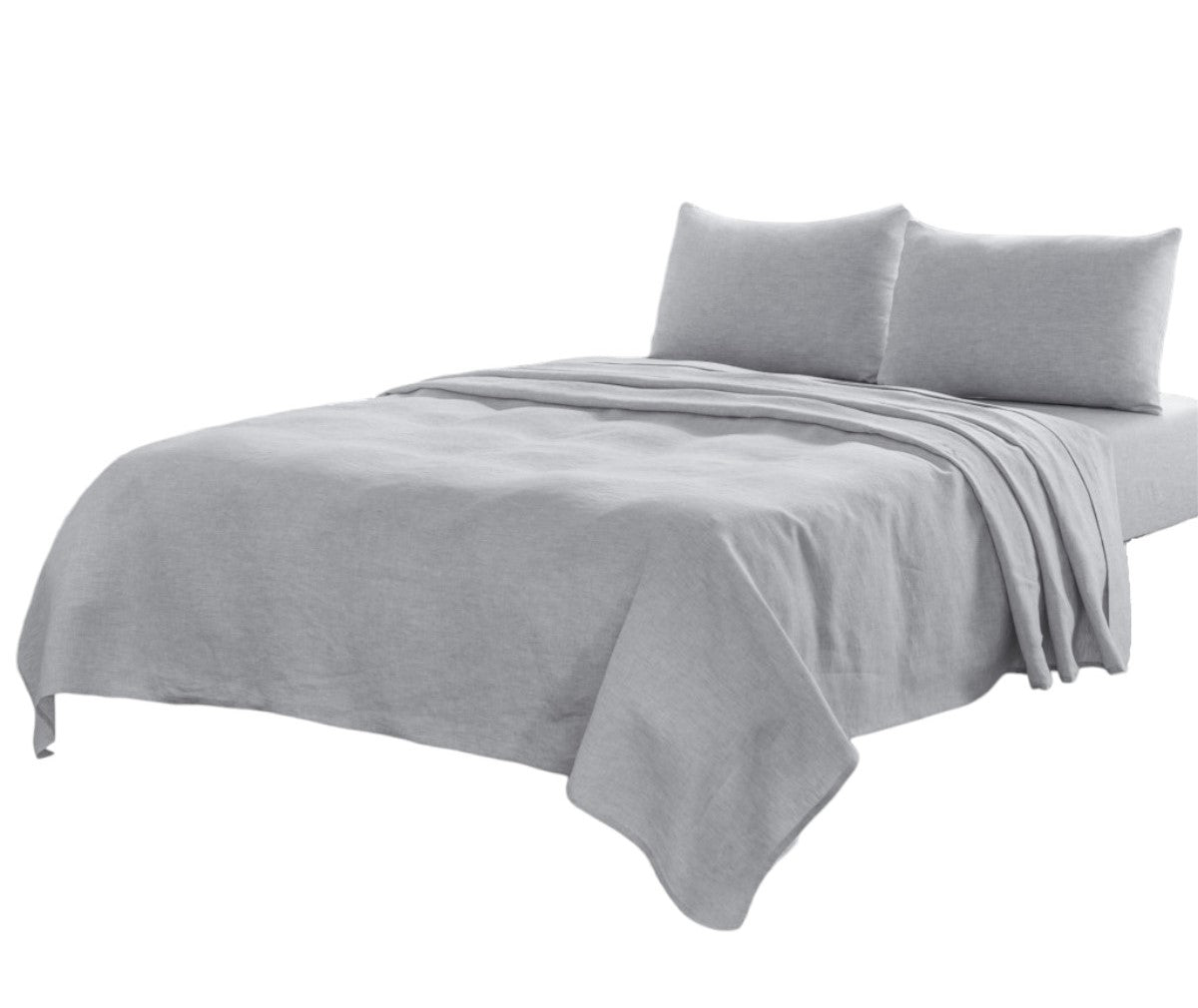 Four Piece Cloud Linen Sheet Set-Bed Sheets-DECOROLALA