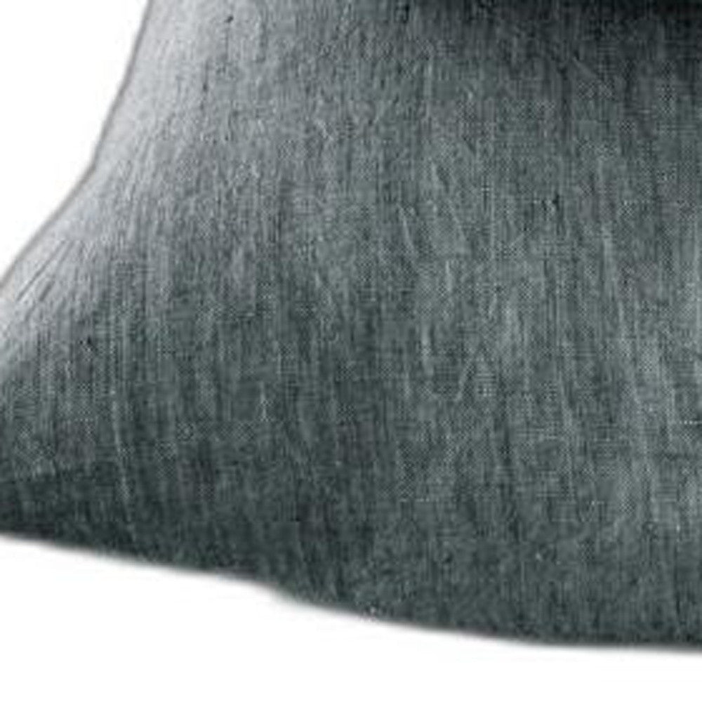Four Piece Slate Gray Linen Sheet Set-4