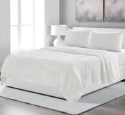 Four Piece Ivory Linen Sheet Set-Bed Sheets-DECOROLALA