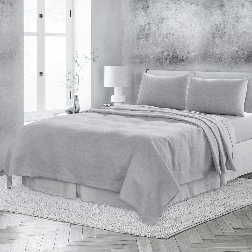Cloud Linen King Flat Sheet-Bed Sheets-DECOROLALA
