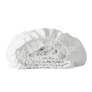 Ivory Linen Queen Fitted sheet-Bed Sheets-DECOROLALA