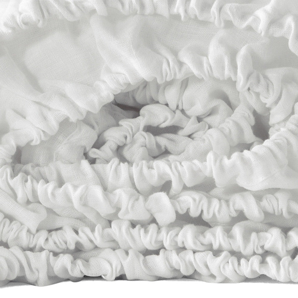 Ivory Linen King Fitted sheet-Bed Sheets-DECOROLALA