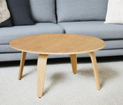 34" Natural Round Coffee Table-0