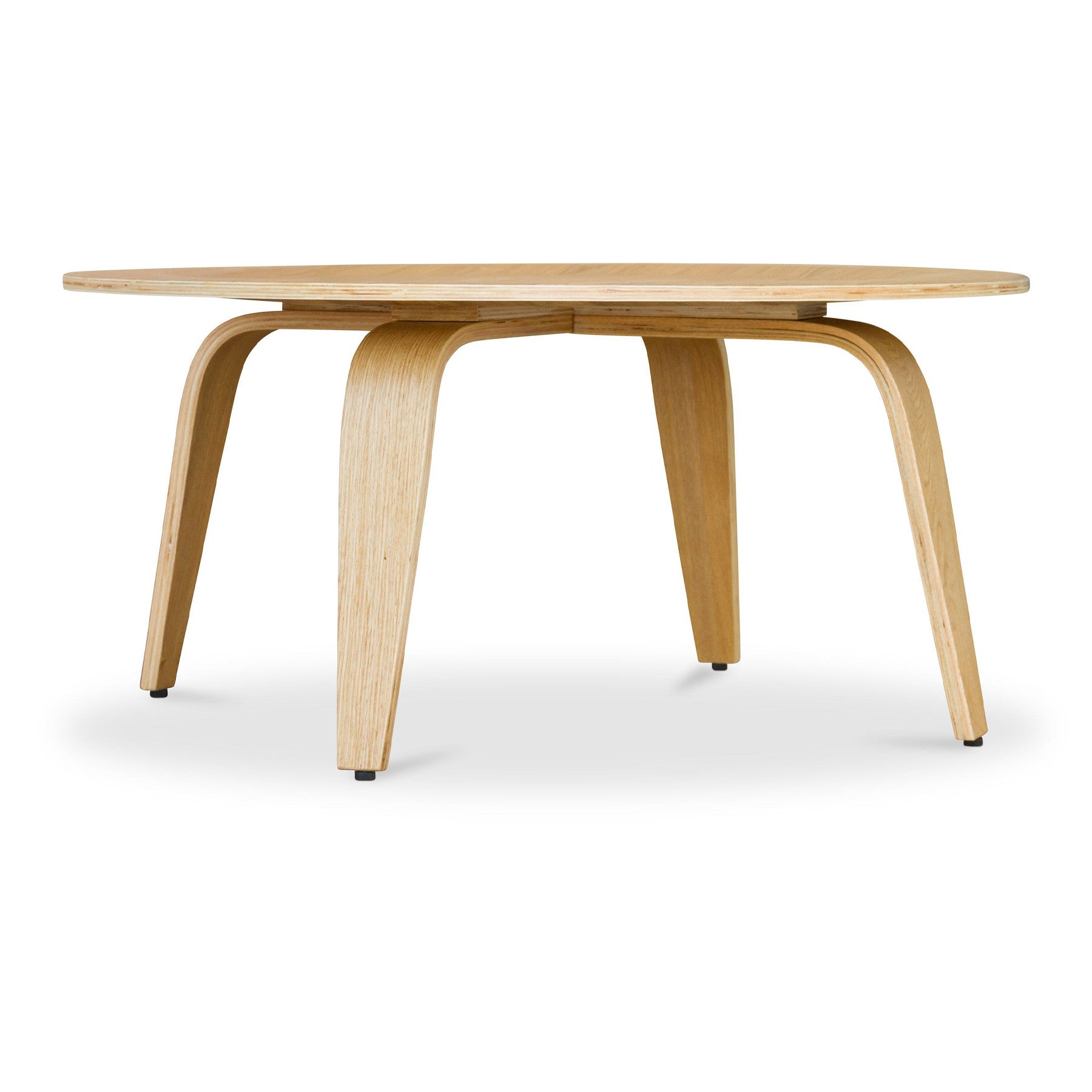 34" Natural Round Coffee Table-4