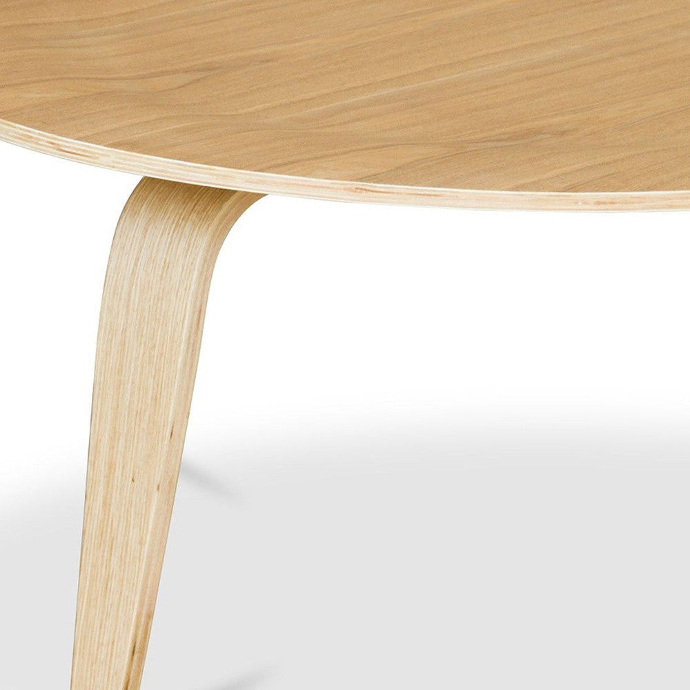 34" Natural Round Coffee Table-8