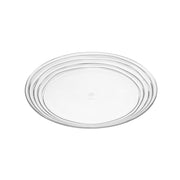Clear Four Piece Round Swirl Acrylic Service For Four Salad Plate Set-Dinnerware-DECOROLALA