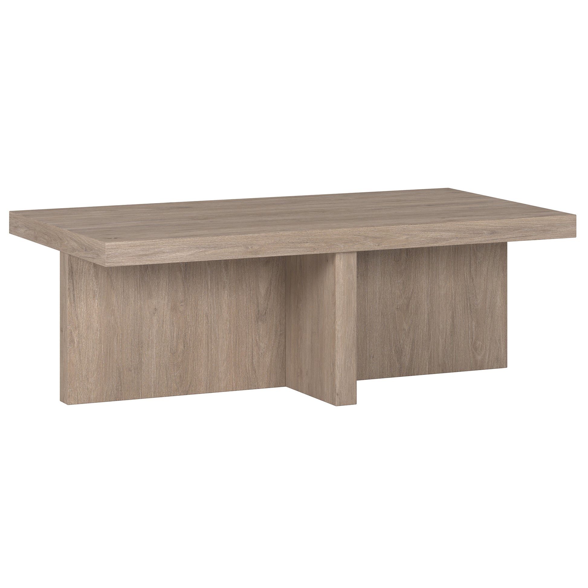 44" Gray Coffee Table-Coffee Tables-DECOROLALA