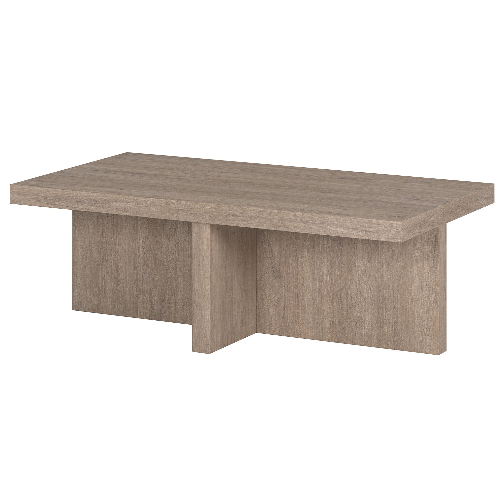 44" Gray Coffee Table-Coffee Tables-DECOROLALA