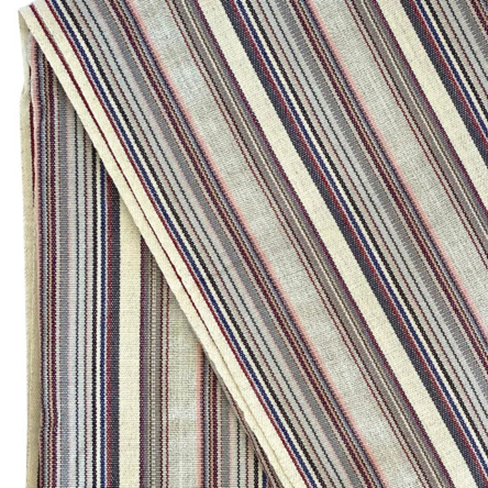 39" X 71" Gray Cotton Plain Weave Striped Turkish Towel Throw Blanket with Tassels-Throws & Blankets-DECOROLALA