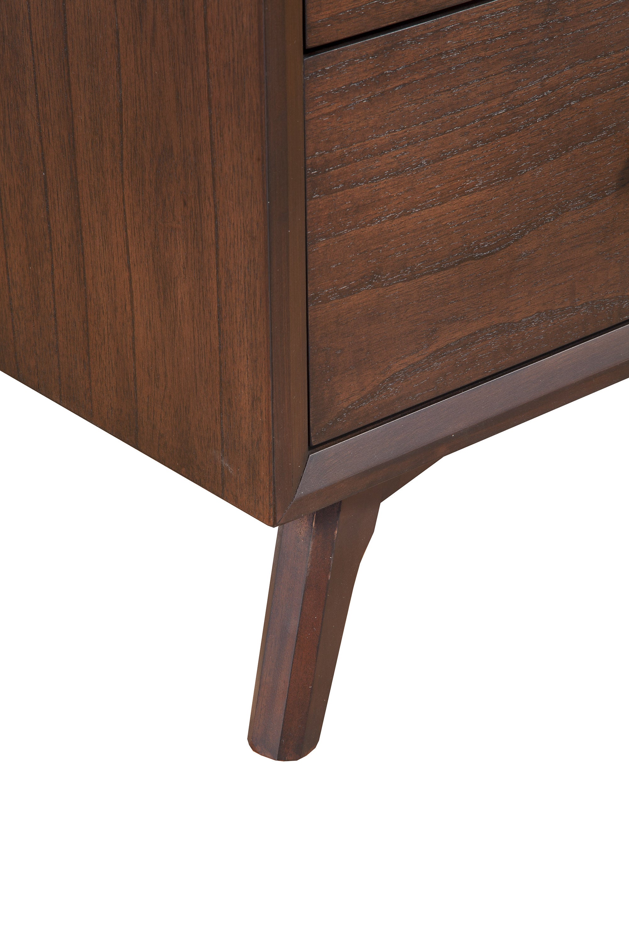60" Walnut Solid Wood Seven Drawer Double Dresser-3