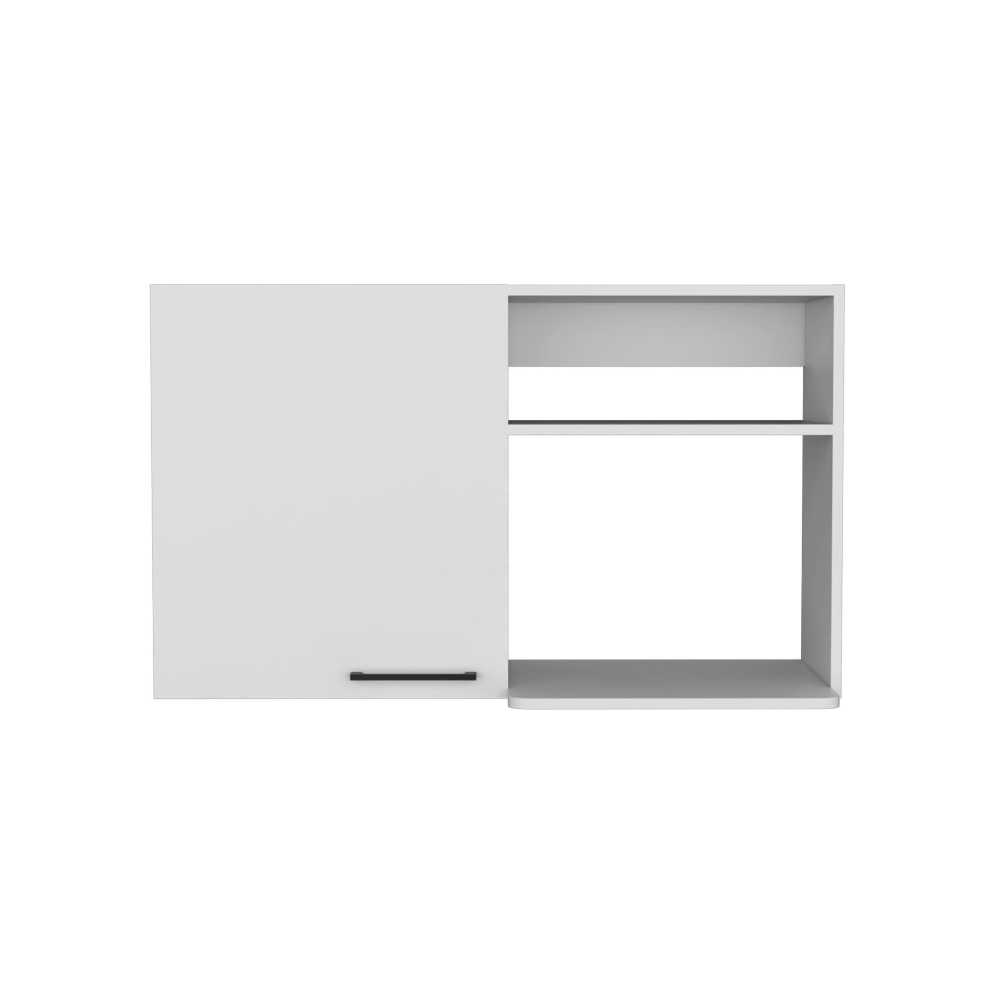39" White Accent Cabinet With Two Shelves-1