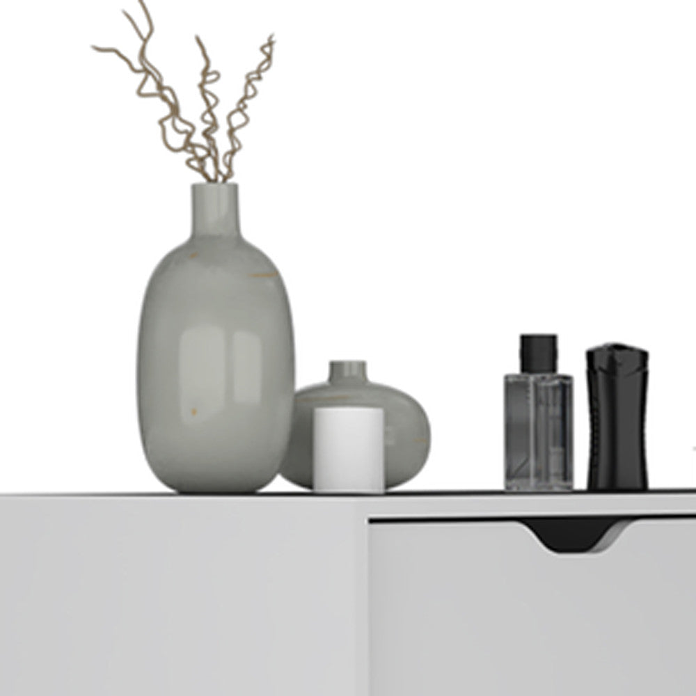 Two Piece White Bedroom Set-Dressers-DECOROLALA