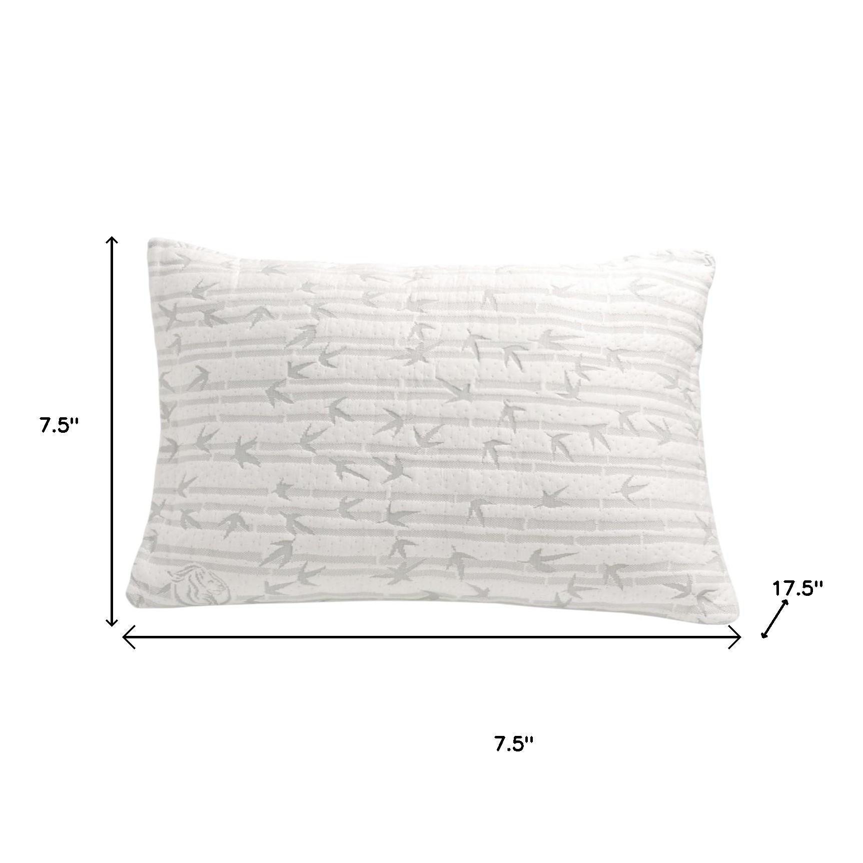 Rayon With Bamboo Memory Foam Firm Queen Size Bed Pillow-Bed Pillows-DECOROLALA