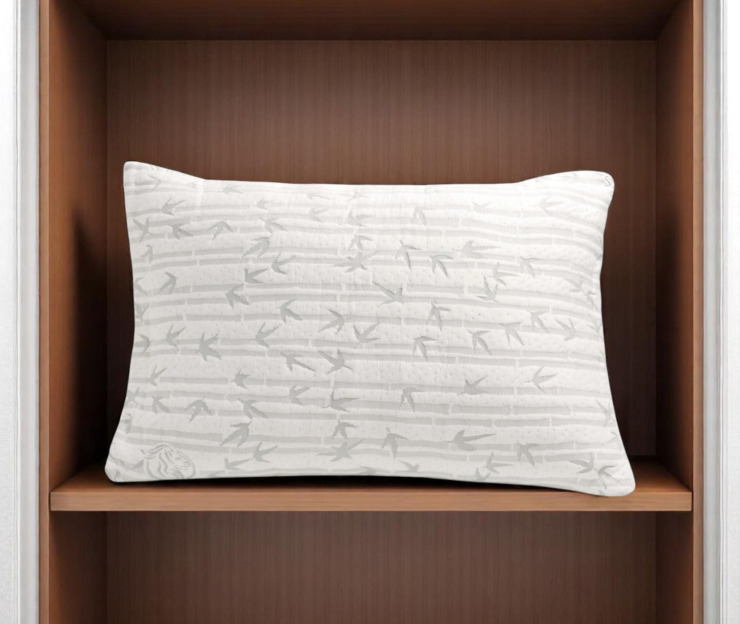 Rayon With Bamboo Memory Foam Firm Queen Size Bed Pillow-Bed Pillows-DECOROLALA
