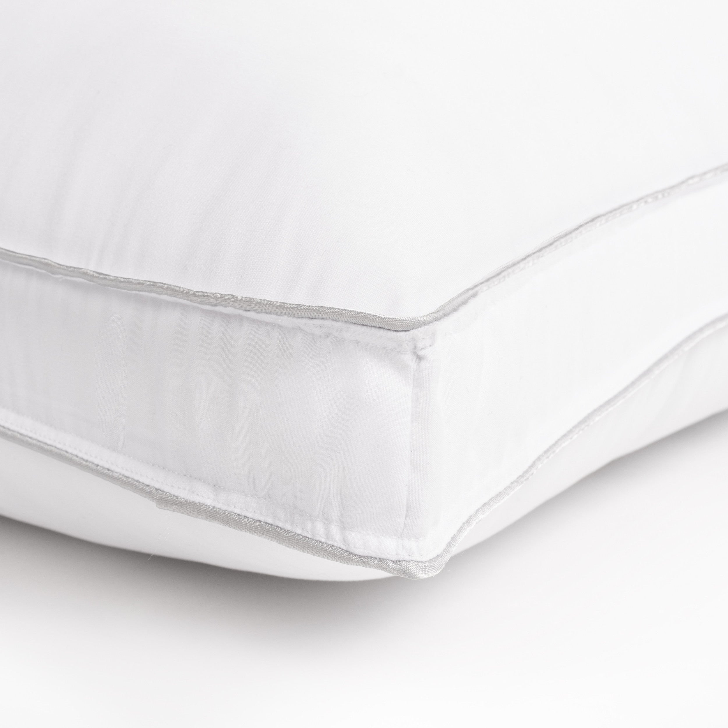 Set of Two Microfiber Down Alternative Medium Hypoallergenic King Size Bed Pillows-Bed Pillows-DECOROLALA