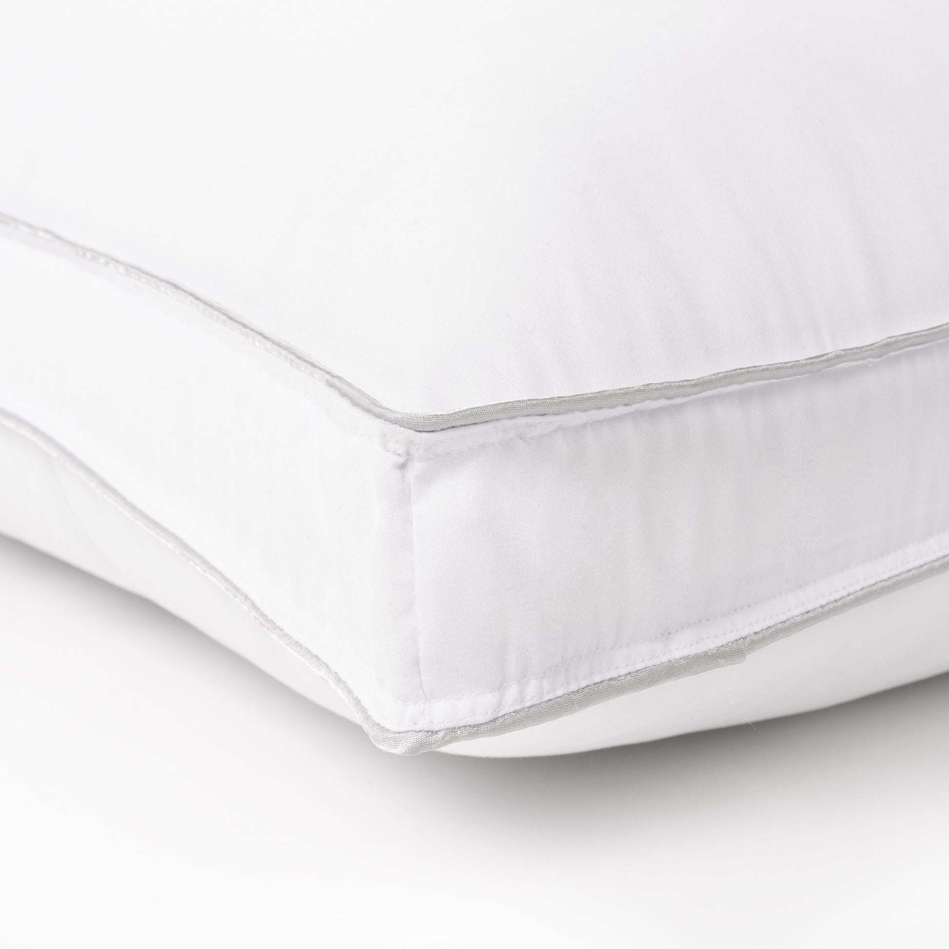 Set of Two Microfiber Down Alternative Medium Hypoallergenic Standard Size Bed Pillows-Bed Pillows-DECOROLALA
