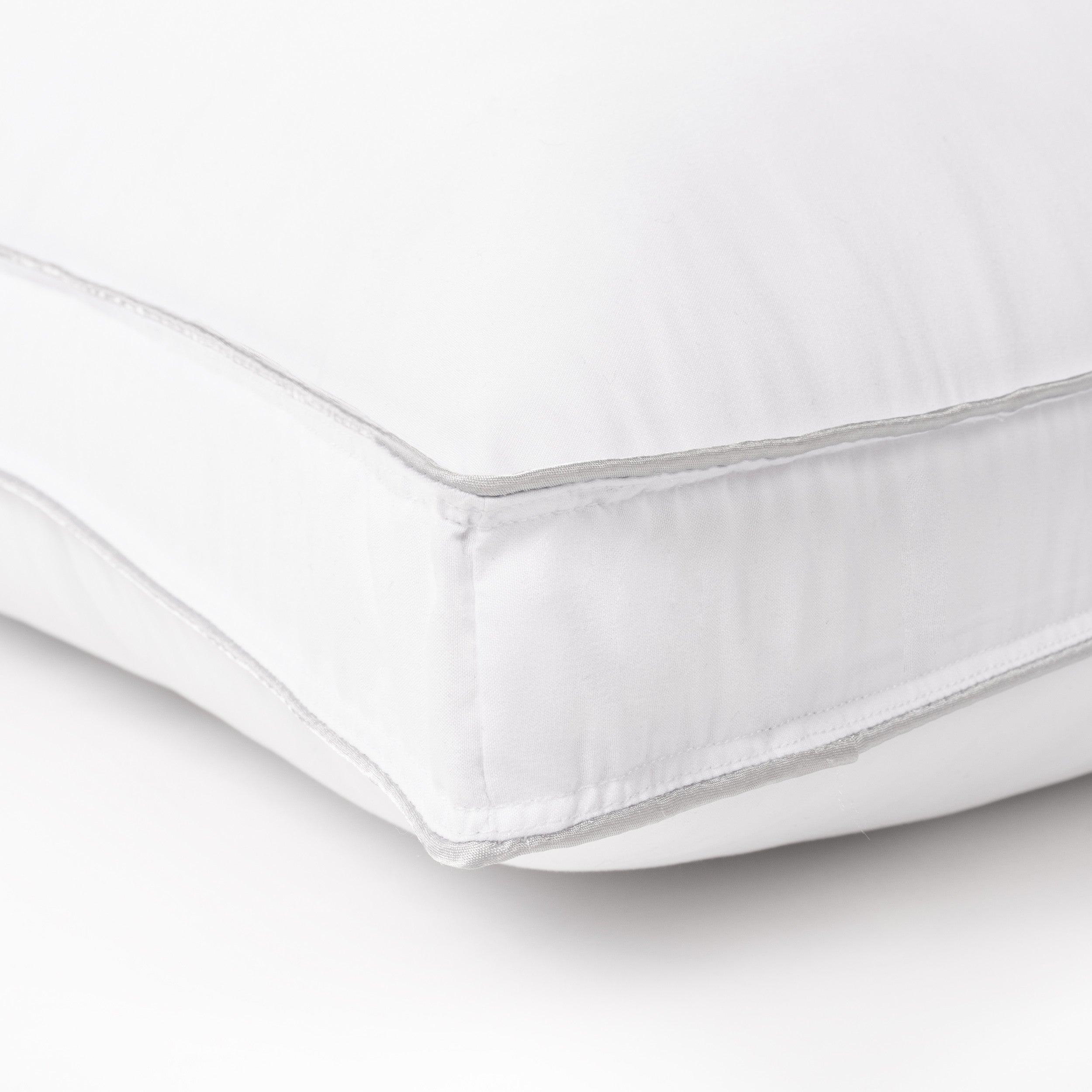 Set of Two Microfiber Down Alternative Medium Hypoallergenic Standard Size Bed Pillows-Bed Pillows-DECOROLALA
