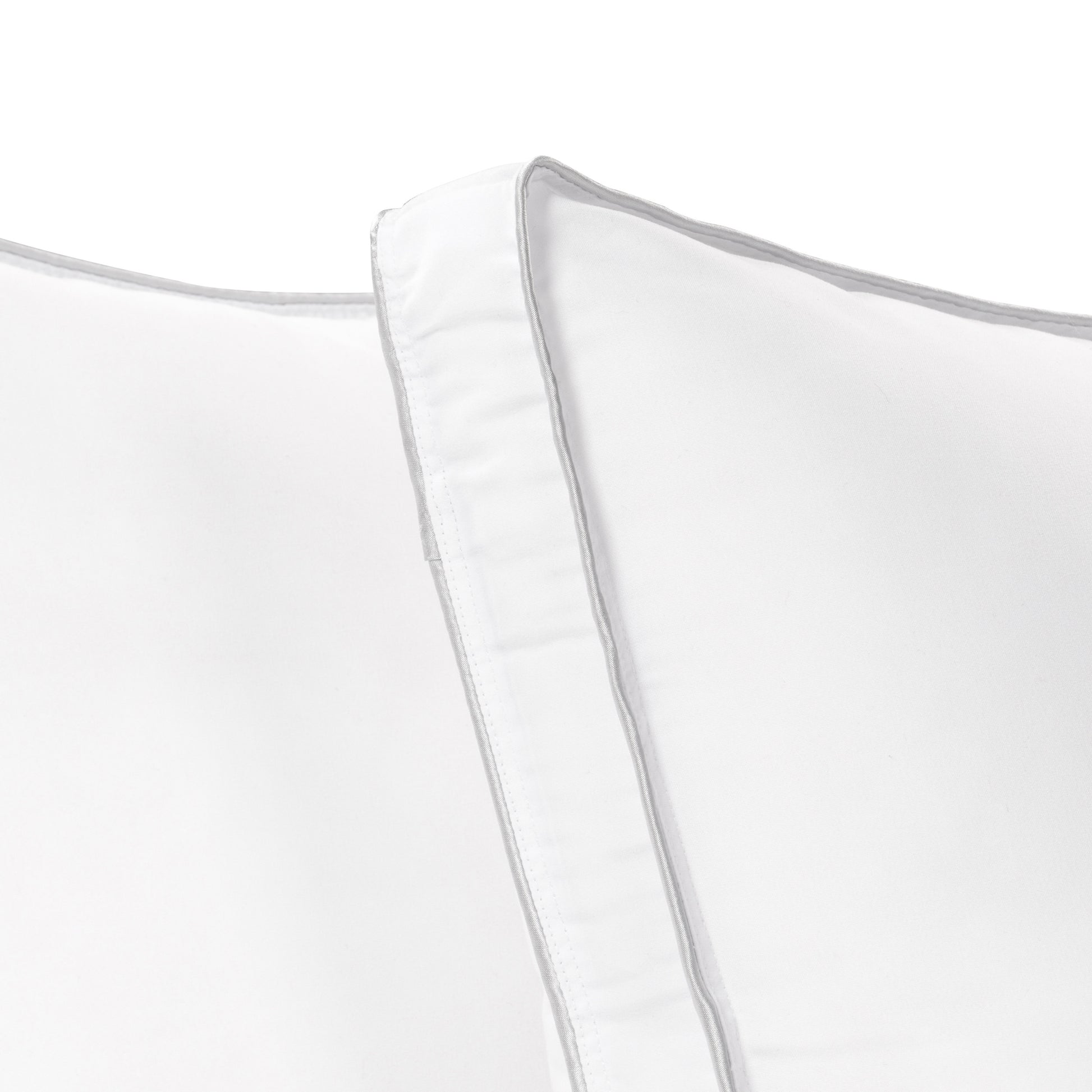 Set of Two Microfiber Down Alternative Medium Hypoallergenic Standard Size Bed Pillows-Bed Pillows-DECOROLALA