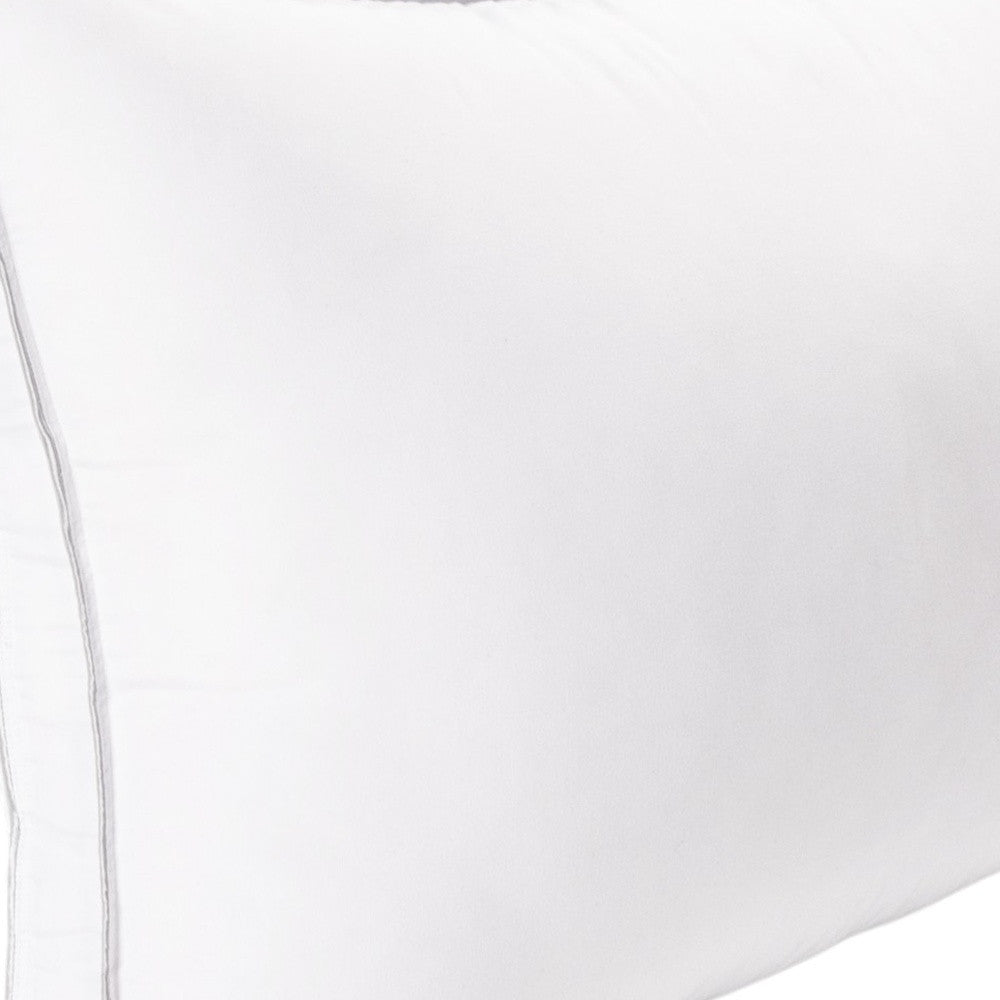 Set of Two Microfiber Down Alternative Medium Hypoallergenic Standard Size Bed Pillows-Bed Pillows-DECOROLALA