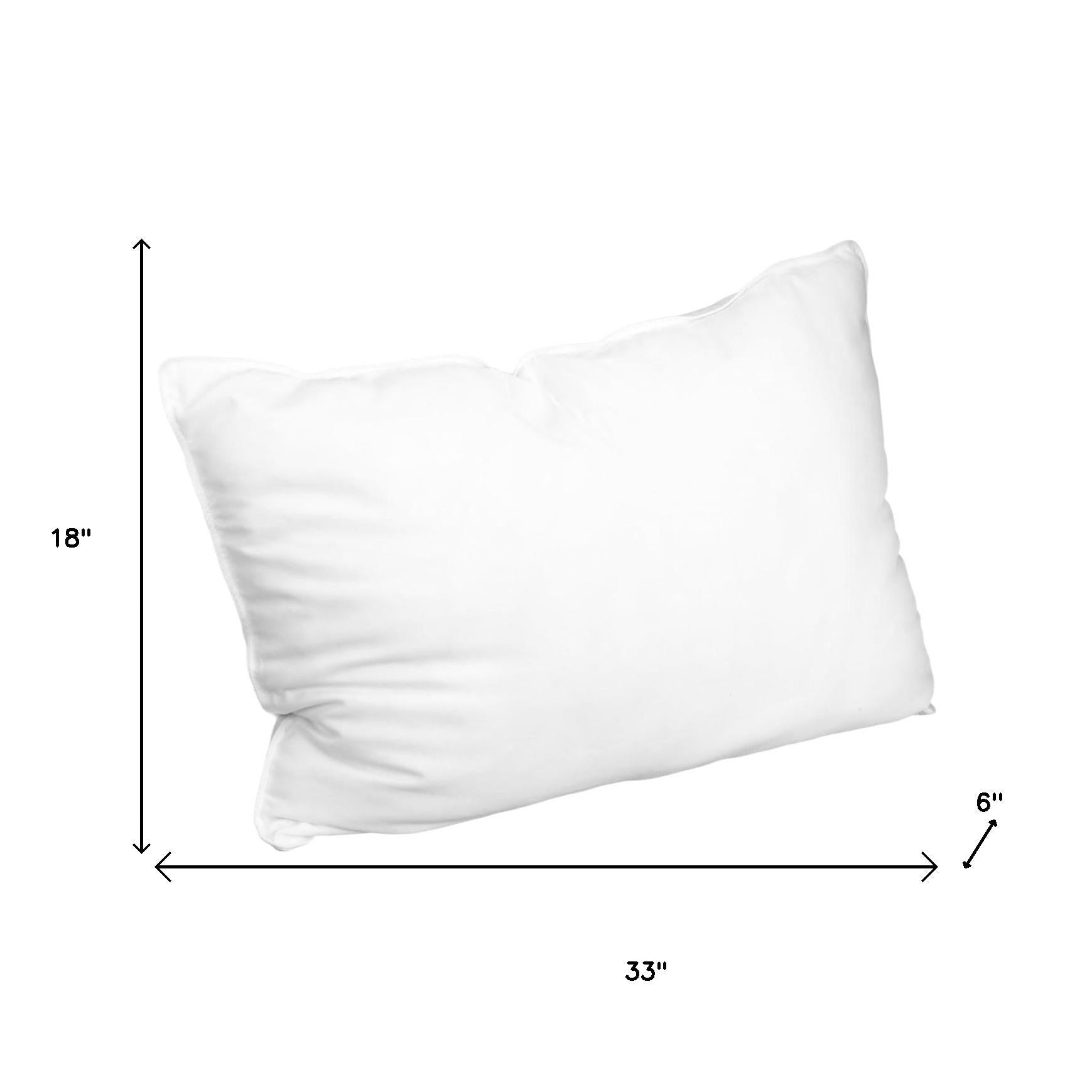 Set of Two Microfiber Down Alternative Medium Hypoallergenic King Size Bed Pillows-Bed Pillows-DECOROLALA