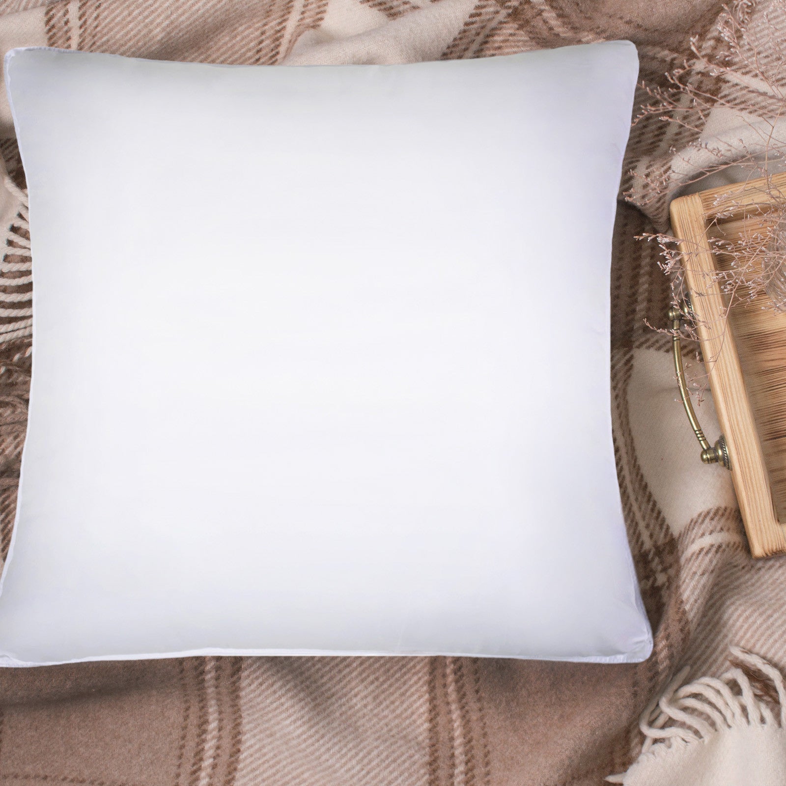 Set of Two Microfiber Down Alternative Medium Hypoallergenic European Size Bed Pillows-Bed Pillows-DECOROLALA