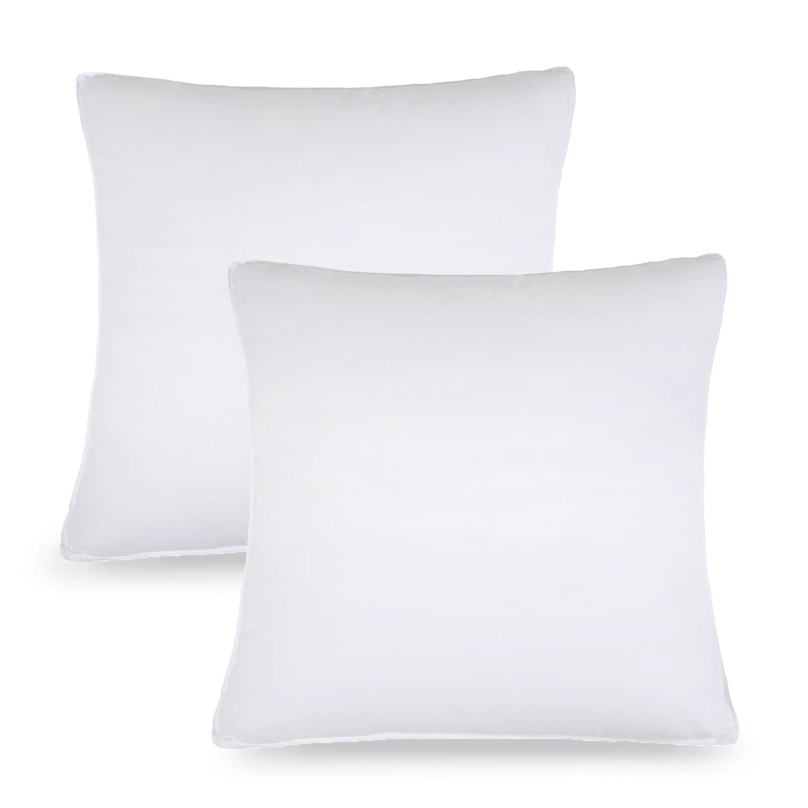 Set of Two Microfiber Down Alternative Medium Hypoallergenic European Size Bed Pillows-Bed Pillows-DECOROLALA