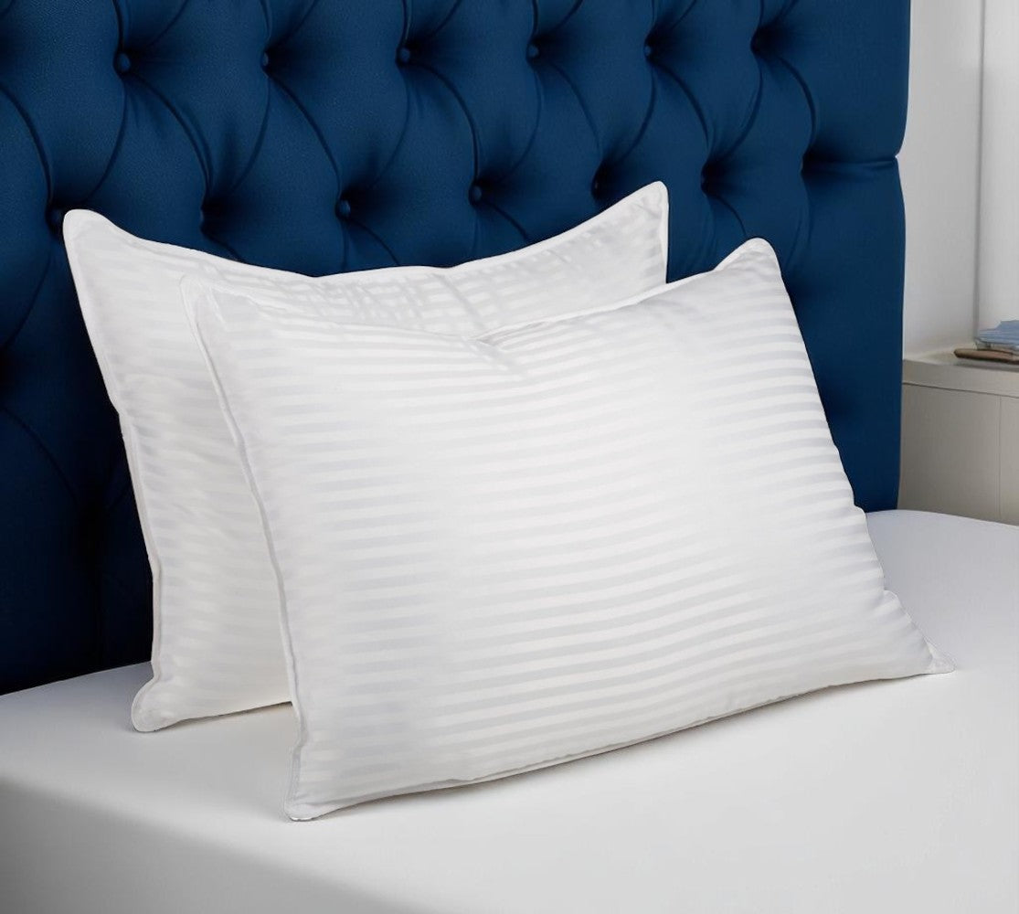 Set of Two Microfiber Down Alternative Medium King Size Bed Pillows-Bed Pillows-DECOROLALA
