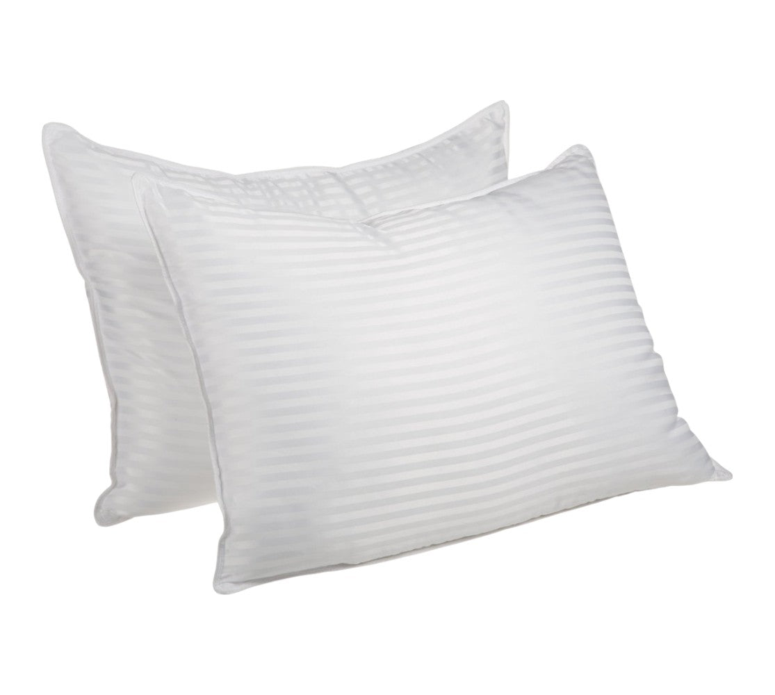 Set of Two Microfiber Down Alternative Medium Standard Size Bed Pillows-Bed Pillows-DECOROLALA