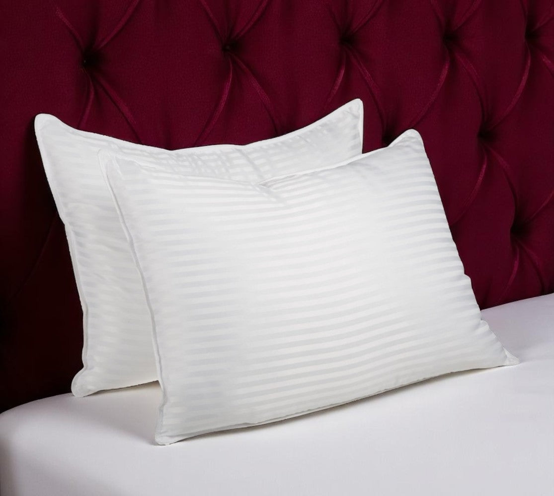 Set of Two Microfiber Down Alternative Medium Standard Size Bed Pillows-Bed Pillows-DECOROLALA