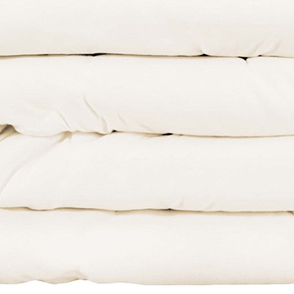 Ivory Queen Cotton Blend 1000 Thread Count Washable Duvet Cover Set-Down Comforters and Duvets-DECOROLALA