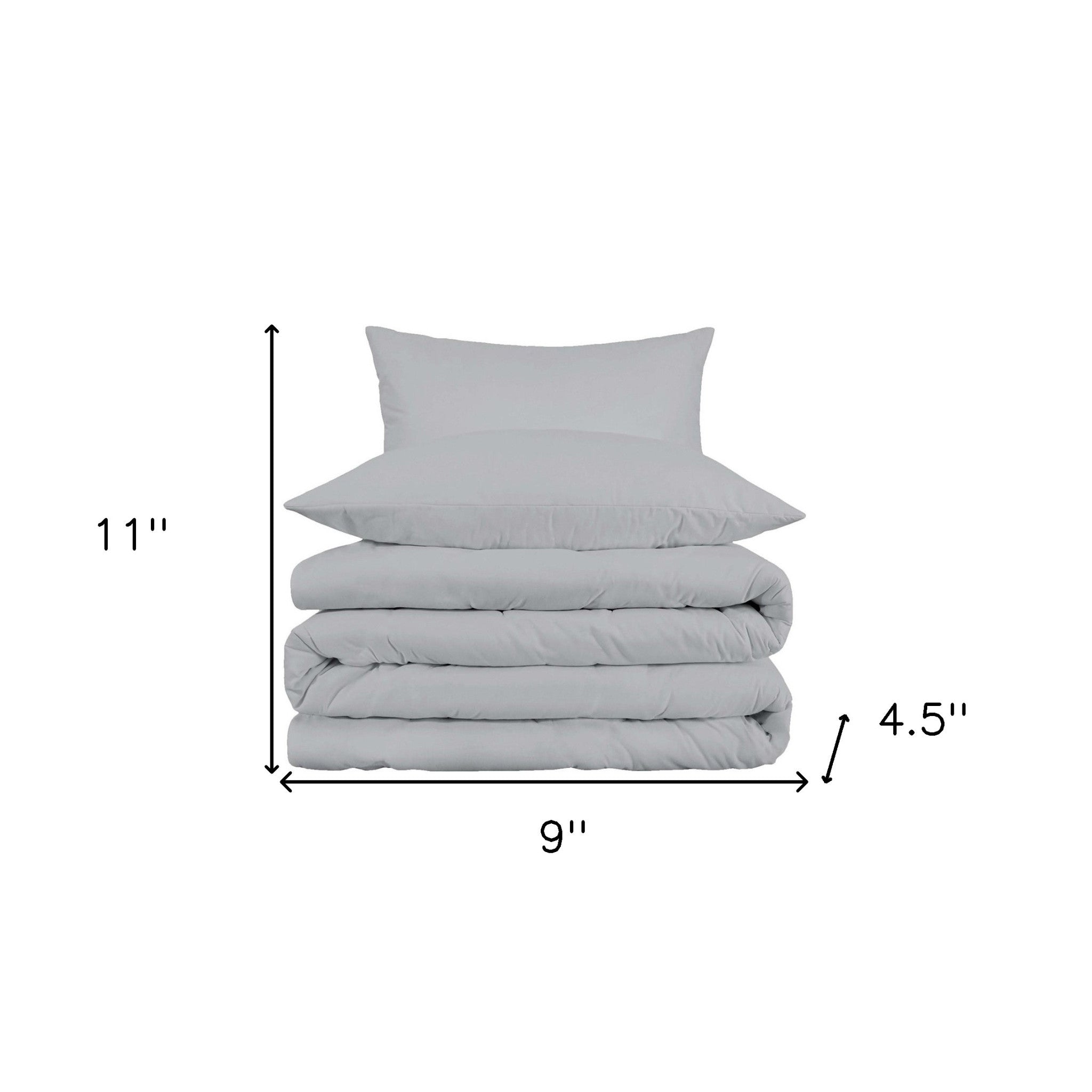 Light Gray King Cotton Blend 1000 Thread Count Washable Duvet Cover Set-Down Comforters and Duvets-DECOROLALA