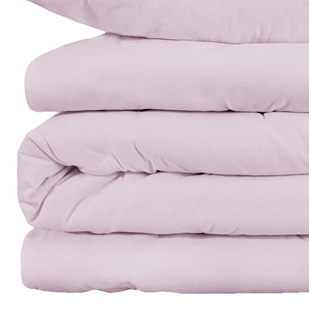 Lilac King Cotton Blend 1000 Thread Count Washable Duvet Cover Set-Down Comforters and Duvets-DECOROLALA