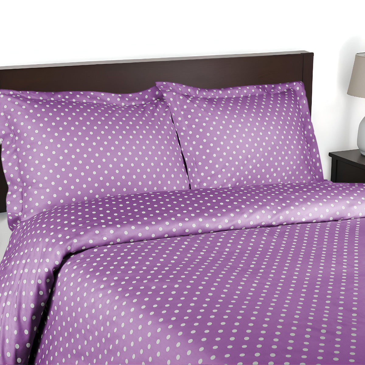 Lilac King Cotton Blend 600 Thread Count Washable Duvet Cover Set-Down Comforters and Duvets-DECOROLALA