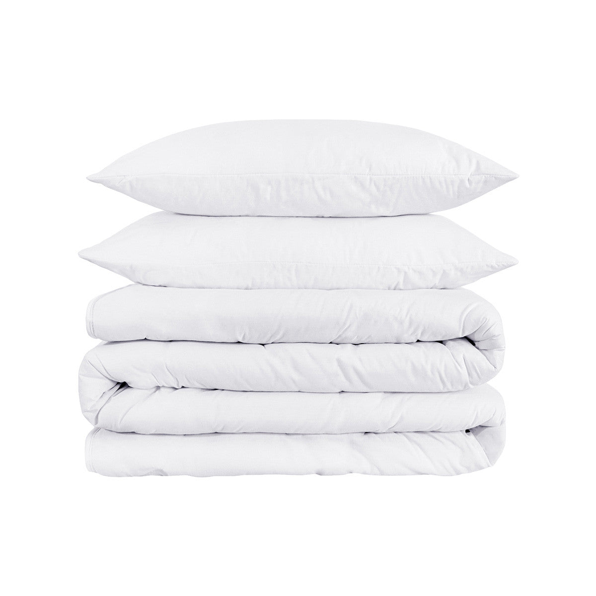 White Queen Cotton Blend 1200 Thread Count Washable Duvet Cover Set-Down Comforters and Duvets-DECOROLALA